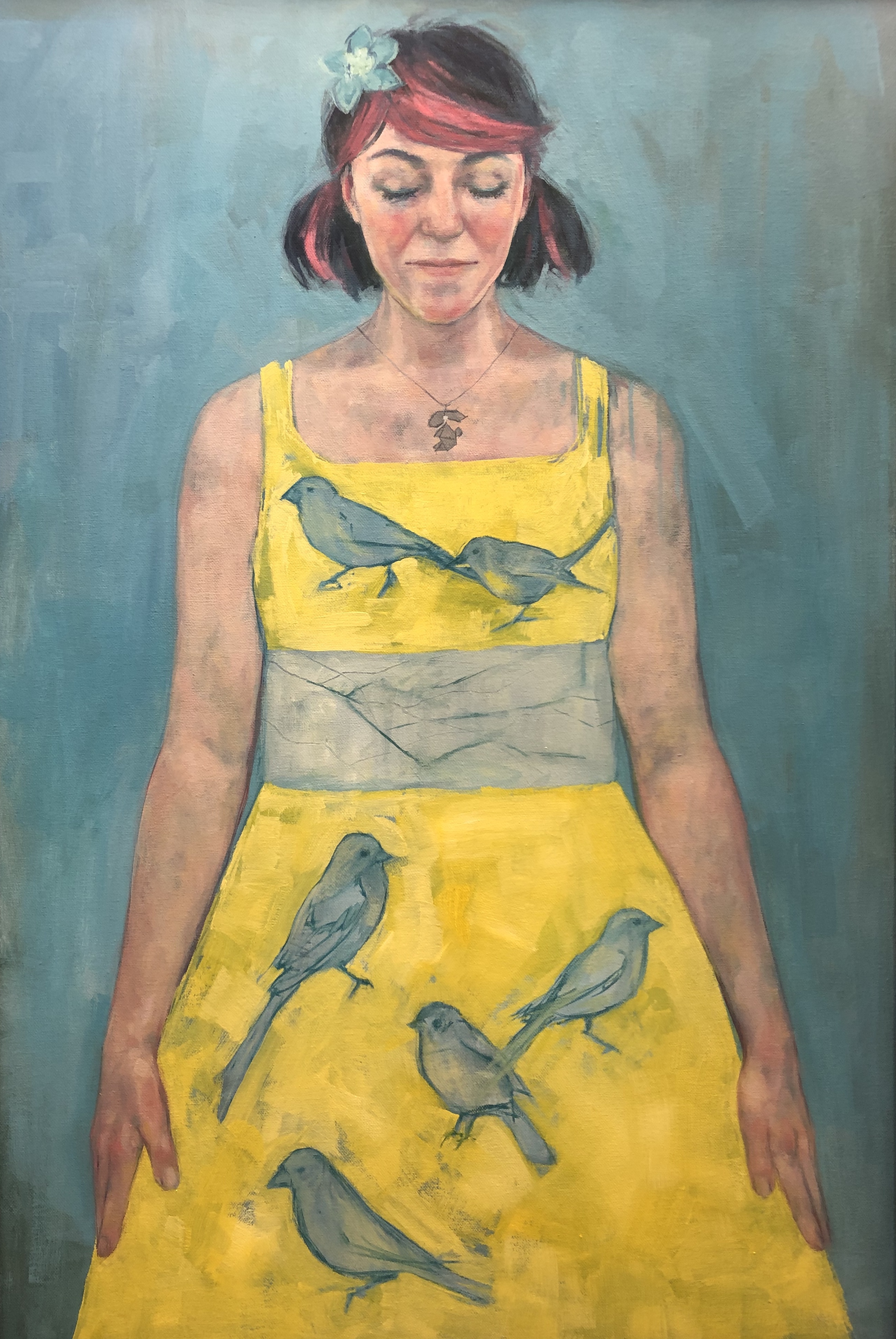 My Self Portrait 'To Belong' OIl on Canvas 65 x 95 cm